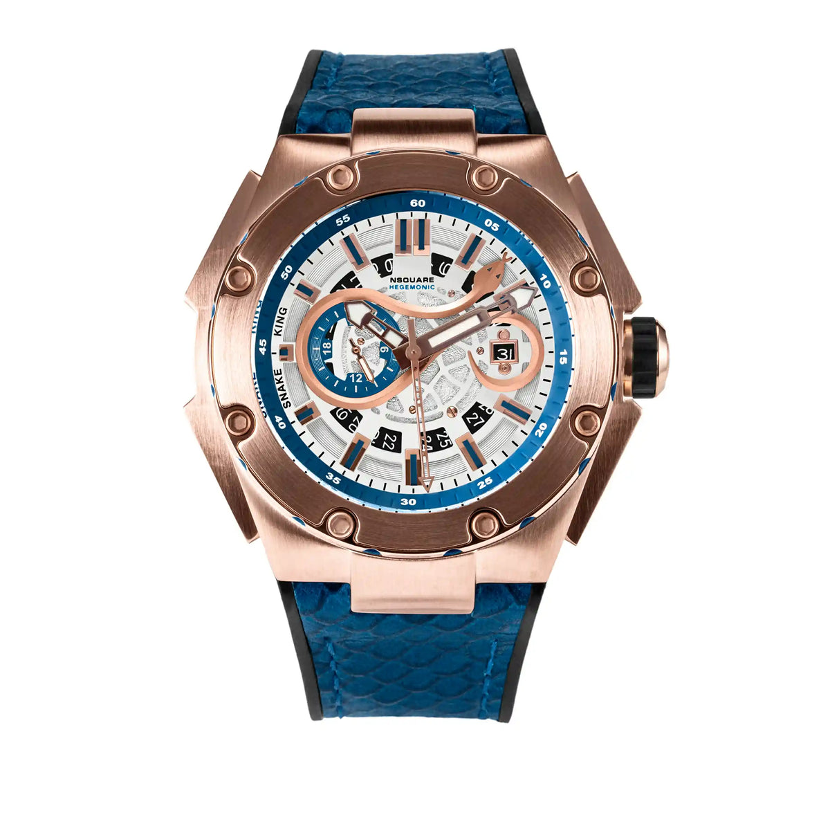 NSQUARE SnakeKing Automatic Watch-46mm N10.10C Magic Blue|NSQUARE 蛇皇系列 自動錶-46毫米 N10.10C魔幻藍