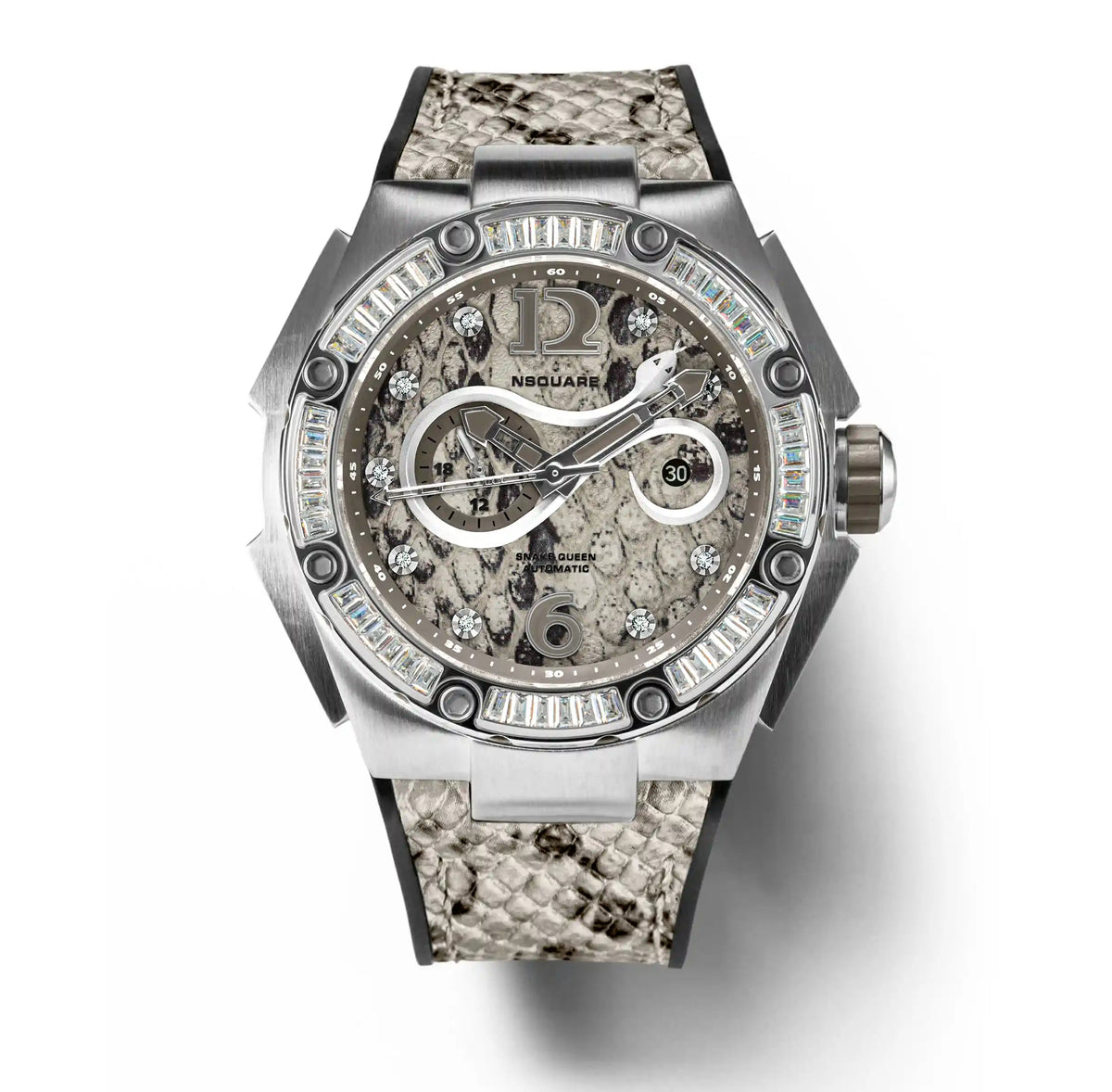 SnakeQueen Automatic Watch-46mm N11.2 White