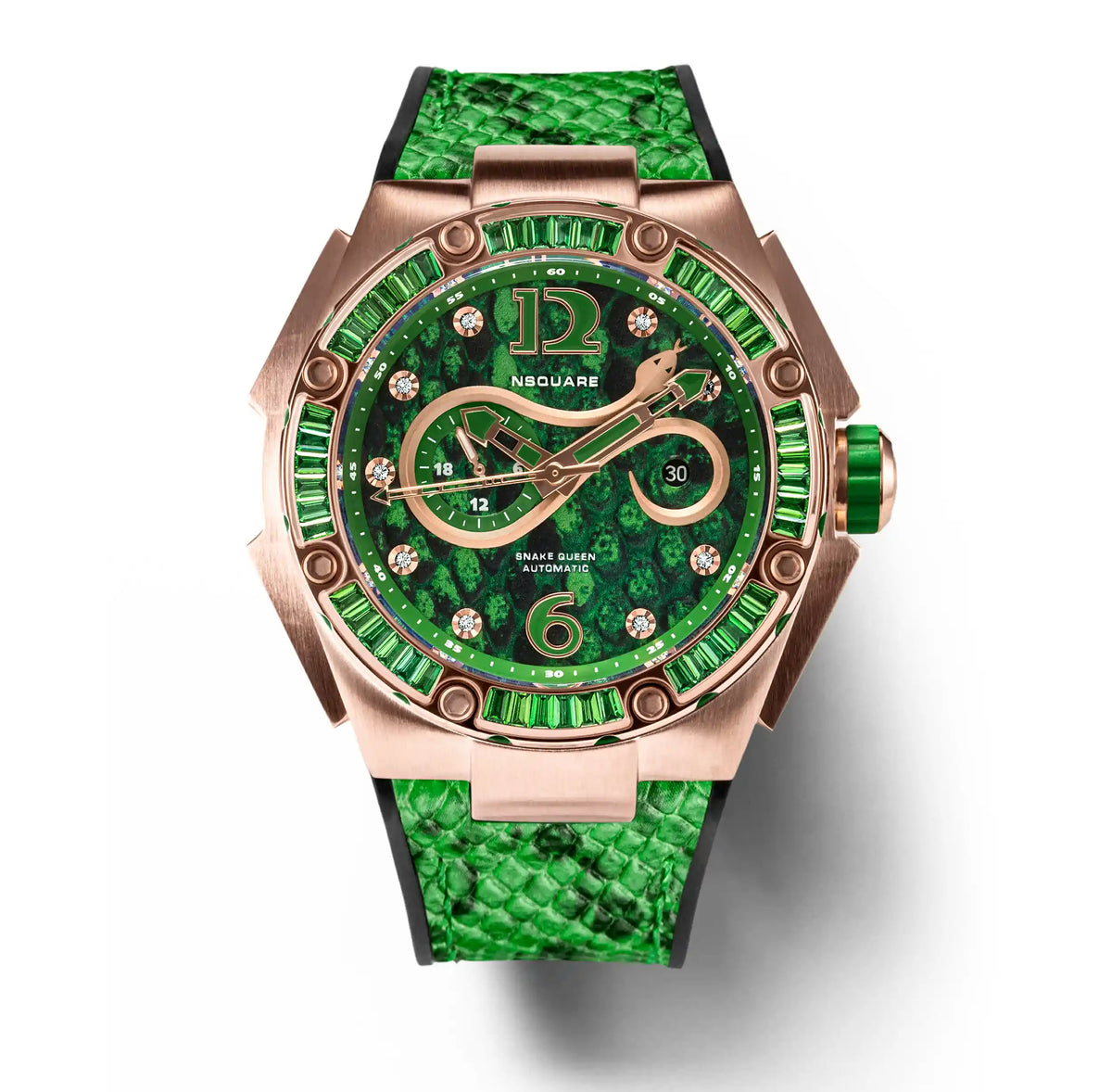 NSquare SnakeQueen Automatic Watch 46mm N11.3 SPRING GREEN|NSquare蛇后系列 自動錶-46毫米 N11.3 春天綠色