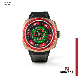 NSQUARE CASINO Automatic Watch 51mm-N17.16 Black/RG Limited Edition 88pcs|NSQUARE 賭場系列 自動錶 51毫米-N17.16 黑/玫瑰金色 限量版88隻