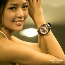 Load image into Gallery viewer, NSQUARE VOYAGER Automatic Watch -51mm  N25.1 RG/Brown|NSQUARE 旅遊者 自動錶-51毫米  N25.1 玫瑰金色/棕啡色