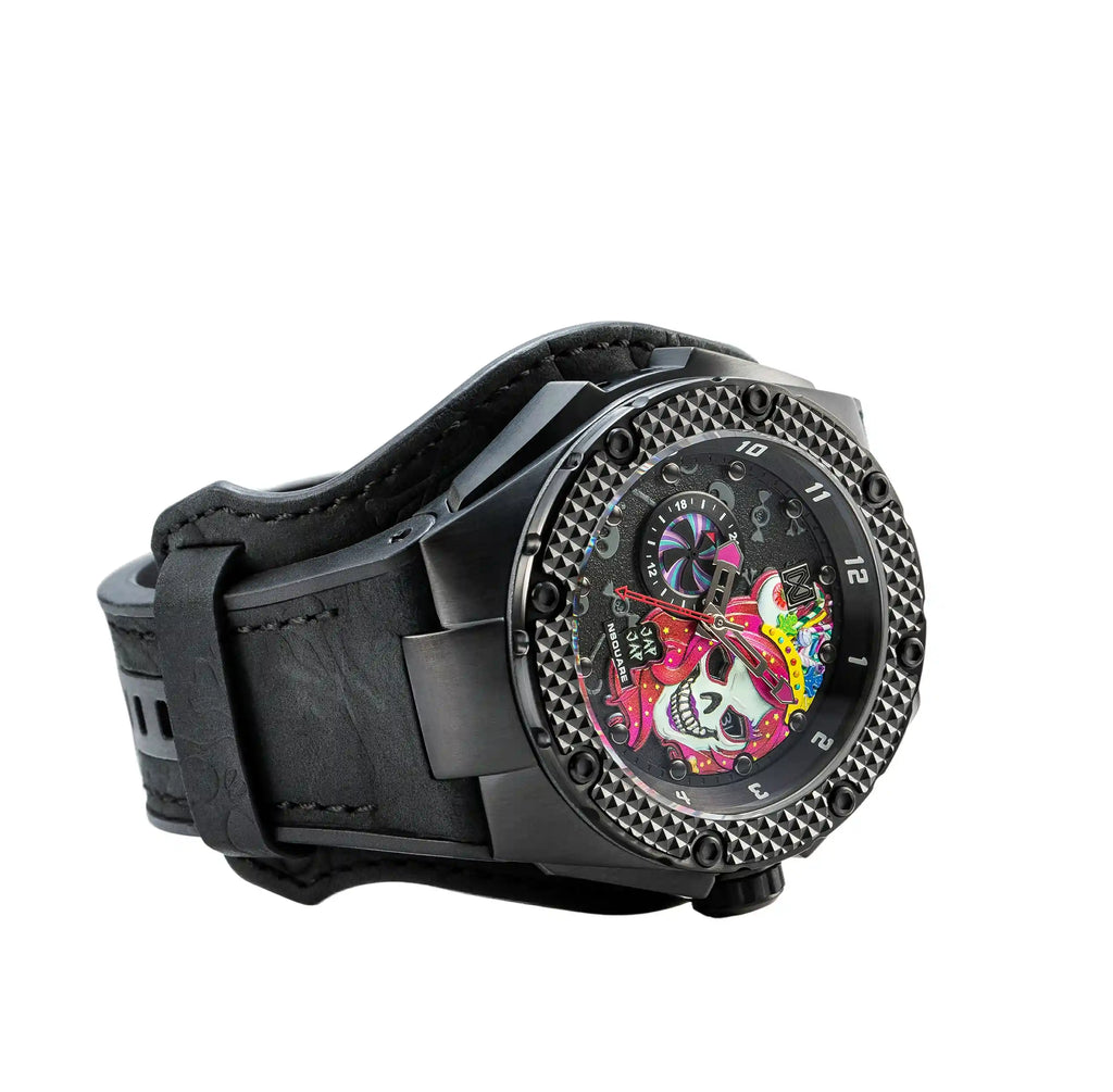 NSQUARE JAPJAP AUTOMATIC WATCH - 46MM N42.3 Black|NSQUARE JAPJAP系列 自動錶-46毫米 N42.3 黑色 限量版