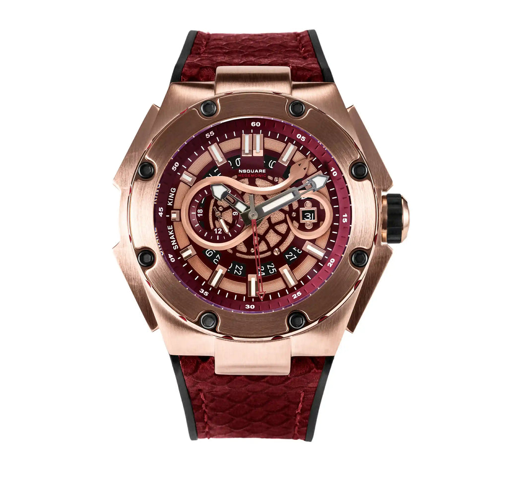 SnakeKing Automatic N10.1 RG/Night Maroon|蛇皇系列 N10.1 玫瑰金/夜栗紅色