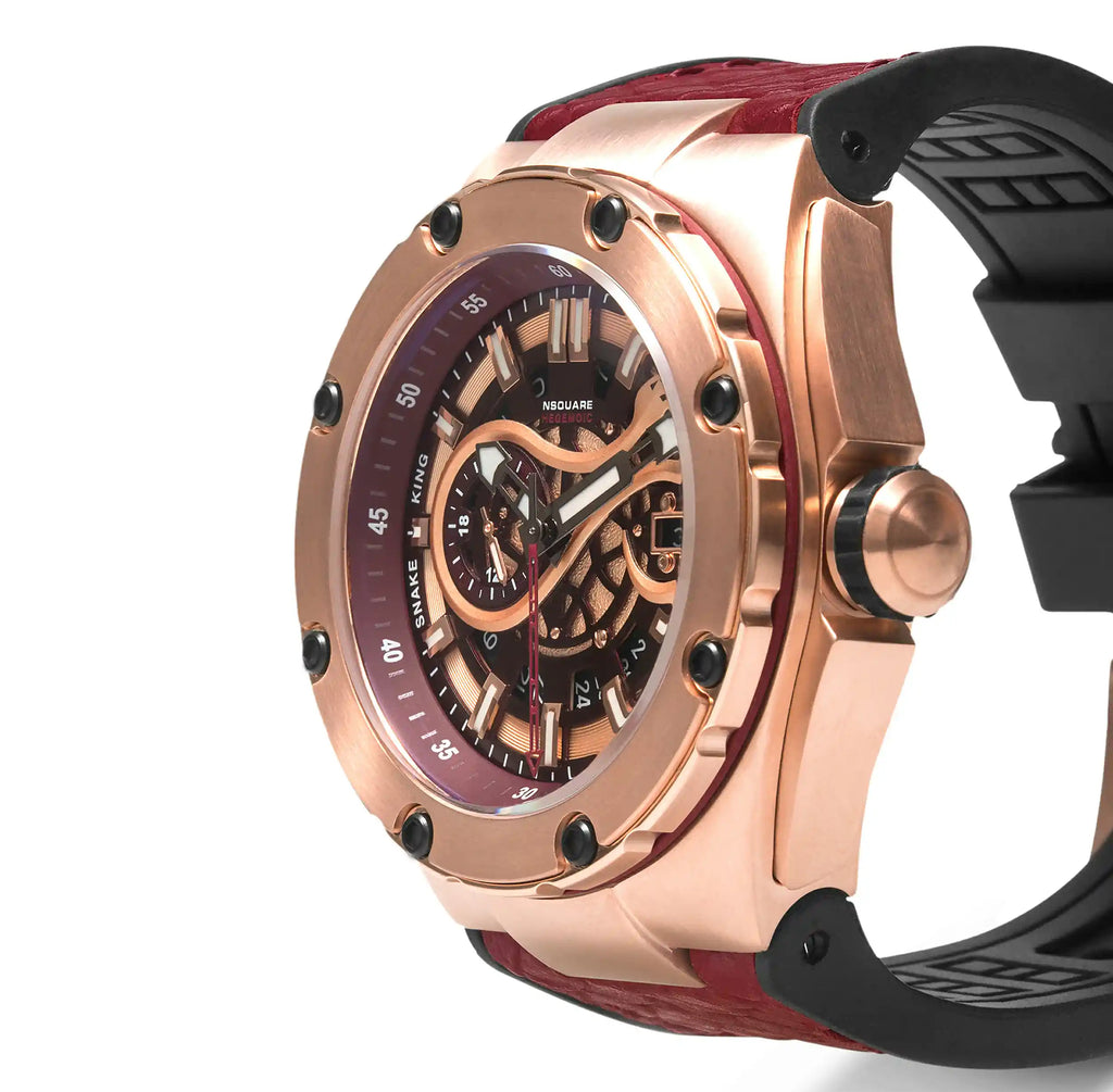 SnakeKing Automatic N10.1 RG/Night Maroon|蛇皇系列 N10.1 玫瑰金/夜栗紅色