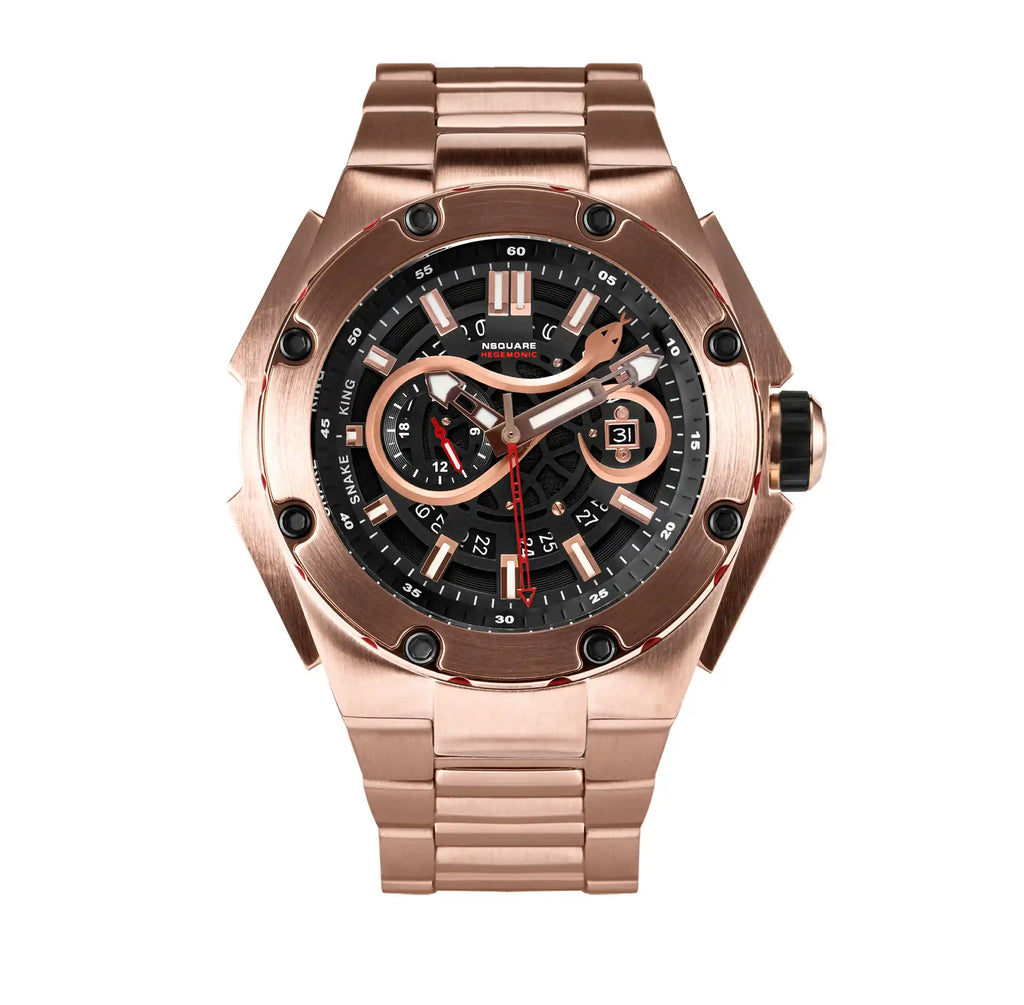 NSquare SnakeKing Automatic Watch - 46mm N10.20 Magic Gold|NSquare蛇皇系列 自動錶 - 46毫米 N10.20 魔幻金