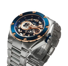 Load image into Gallery viewer, NSQUARE SnakeKing Automatic Watch-46mm N10.4 RG/Steel/SS Bracelet|蛇皇系列 自動錶-46毫米  N10.4 海岸藍色/不銹鋼錶鏈帶