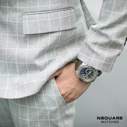 NSQUARE SnakeKing Automatic Watch-46mm N10.7 Chocolate/Steel|蛇皇系列 自動表-46毫米 N10.7 朱古力/鋼色