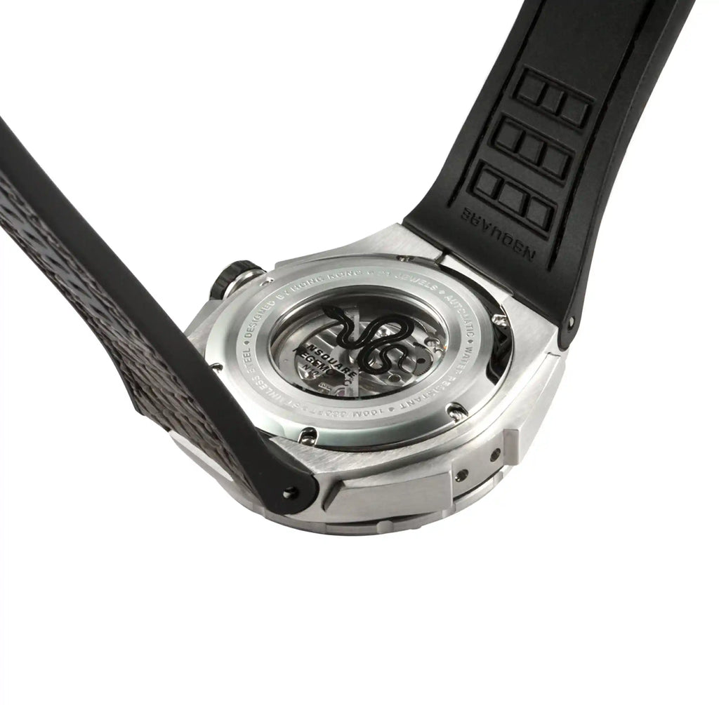 NSQUARE SnakeKing Automatic Watch-46mm N10.7 Chocolate/Steel|蛇皇系列 自動錶-46毫米  N10.7 朱古力/鋼色