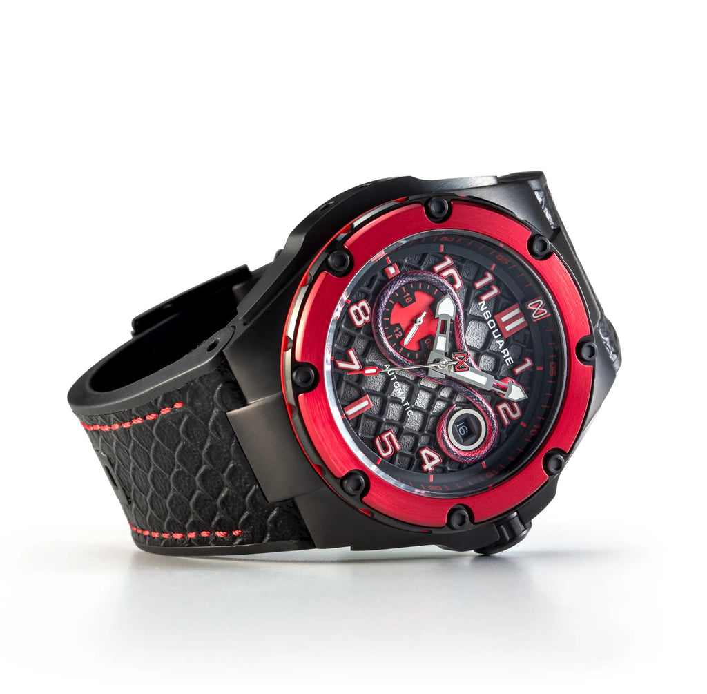 NSquare Snake Special Edition Automatic Watch - 46mm N51.3 Firestorm Red|NSquare蛇系列 特別版本 自動錶 - 46毫米 N51.3火暴紅