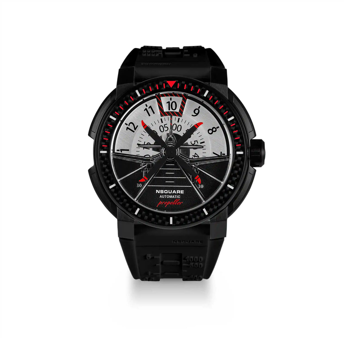 NSQUARE Propeller Automatic Watch - 48mm N26.1 BlackWhite|NSQUARE 螺旋槳 自動錶-48毫米 N26.1 黑白色