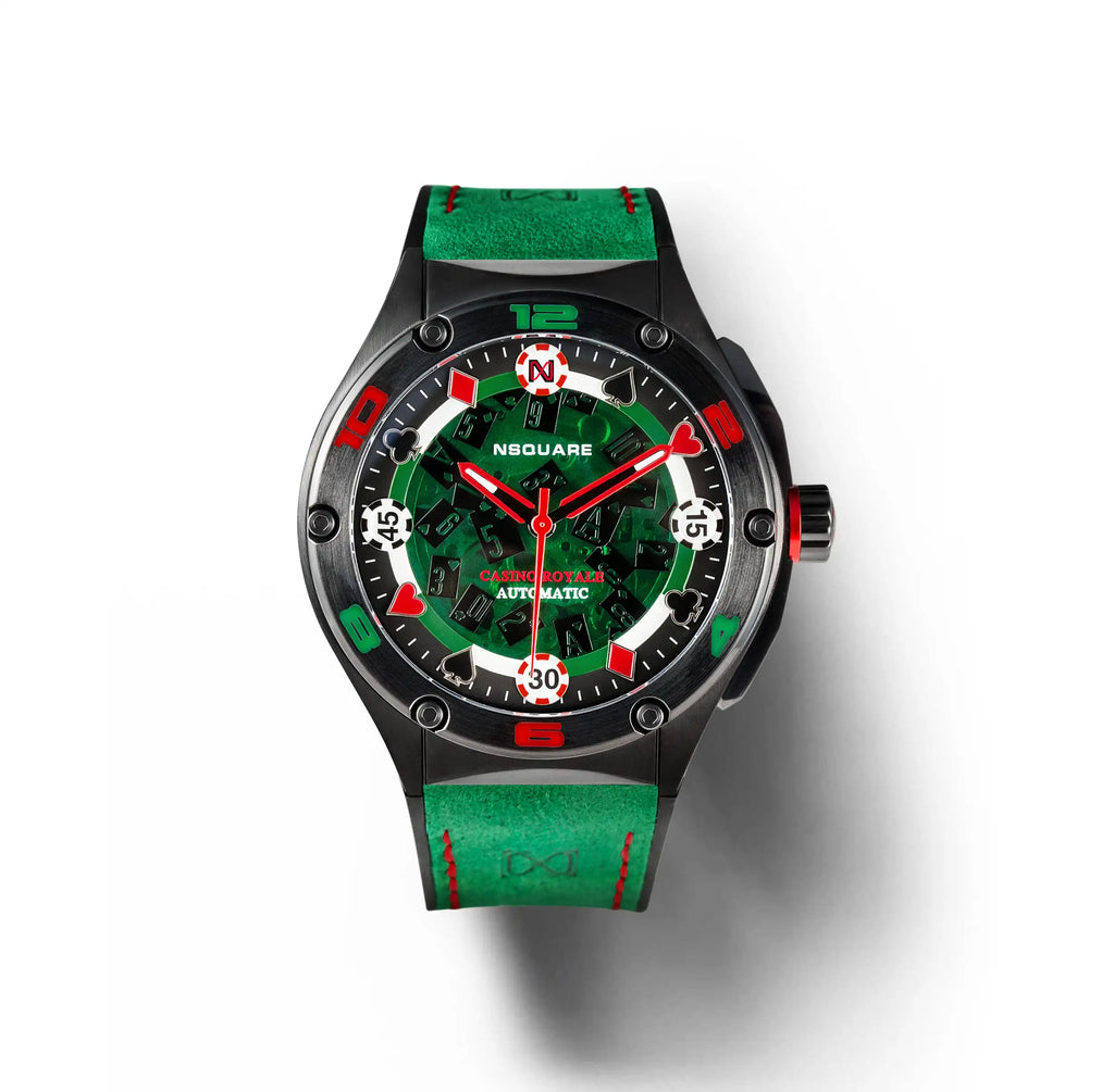 NSQUARE Casino Royale Automatic N40.1 GREEN/BLACK LIMITED EDITION|NSQUARE皇家賭場系列 自動表N40.1 綠色/黑色限量版