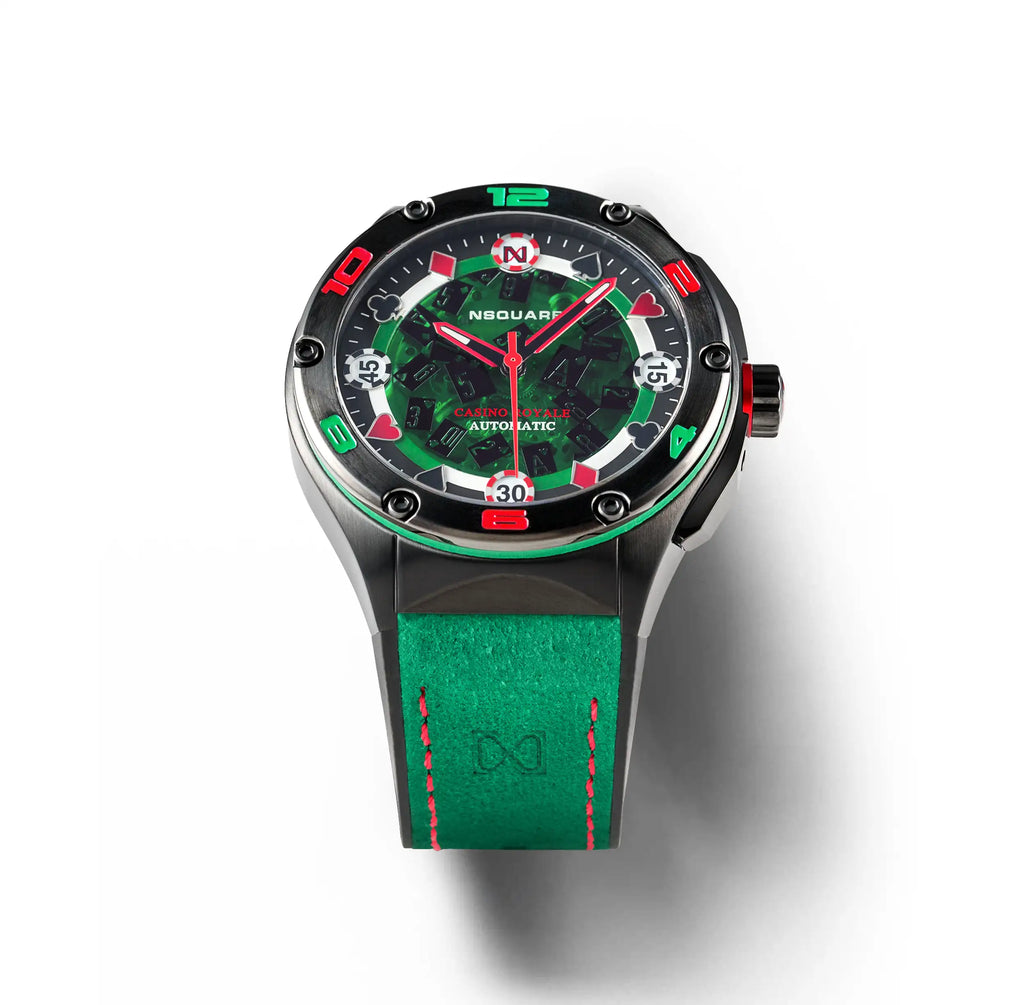 NSQUARE Casino Royale Automatic N40.1 GREEN/BLACK LIMITED EDITION|NSQUARE皇家賭場系列 自動表N40.1 綠色/黑色限量版
