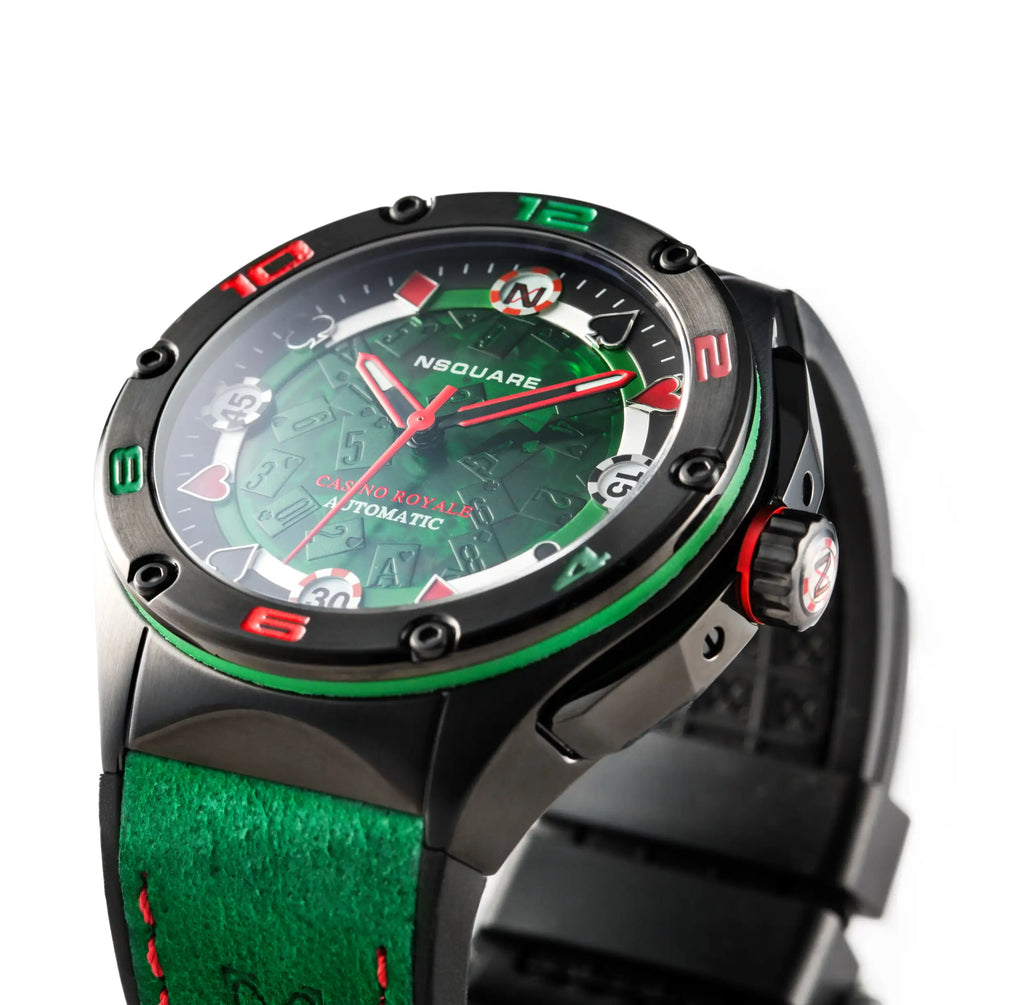 NSQUARE Casino Royale Automatic N40.1 GREEN/BLACK LIMITED EDITION|NSQUARE皇家賭場系列 自動表N40.1 綠色/黑色限量版