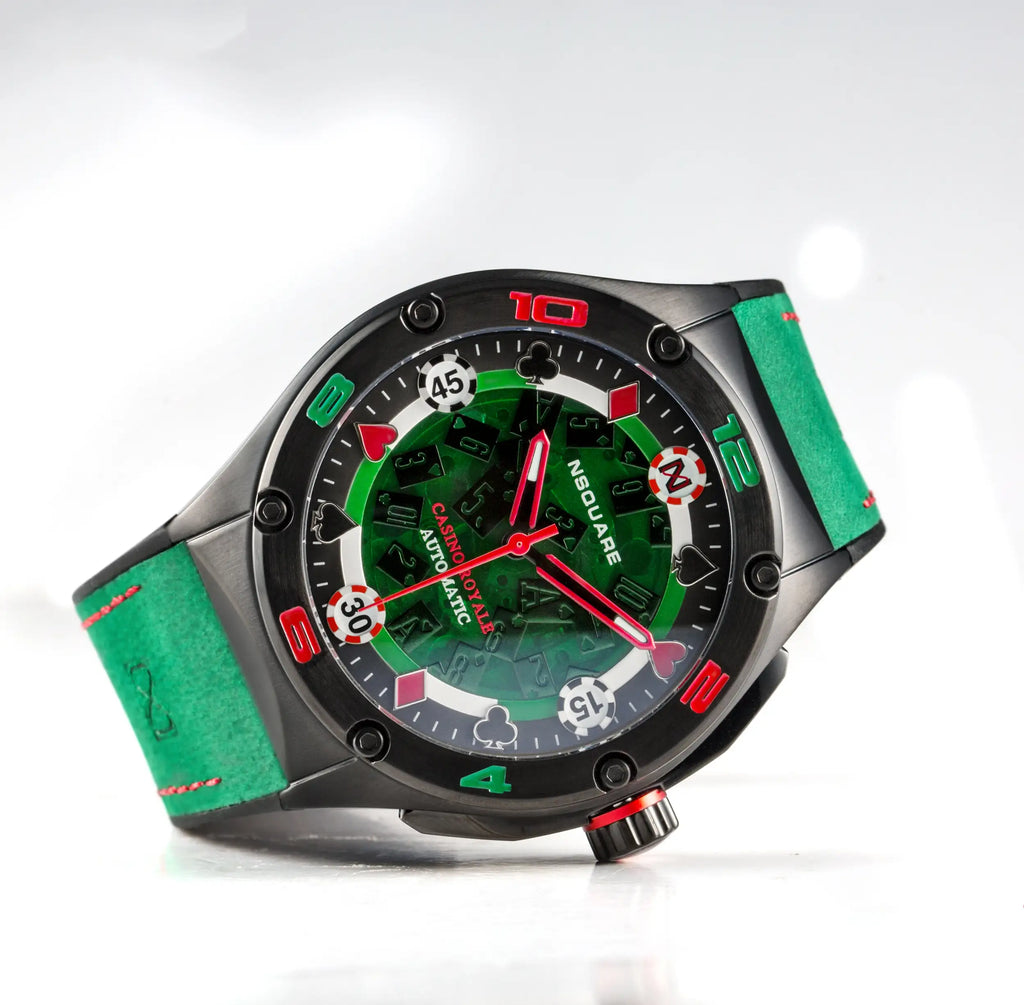 NSQUARE Casino Royale Automatic N40.1 GREEN/BLACK LIMITED EDITION|NSQUARE皇家賭場系列 自動表N40.1 綠色/黑色限量版