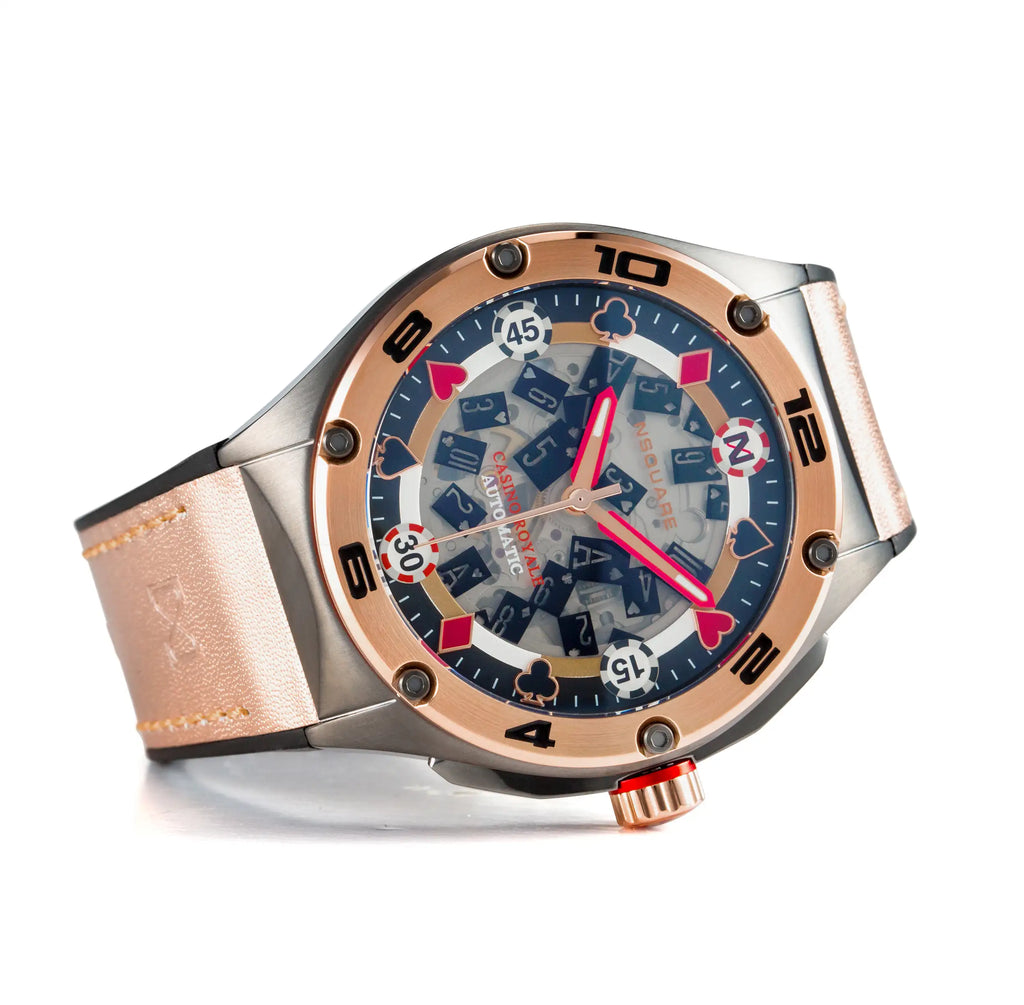 NSQUARE Casino Royale Automatic N40.2 Gun Metal/RG LIMITED EDITION|NSQUARE皇家賭場系列 自動表N40.2 槍色/玫瑰金限量版