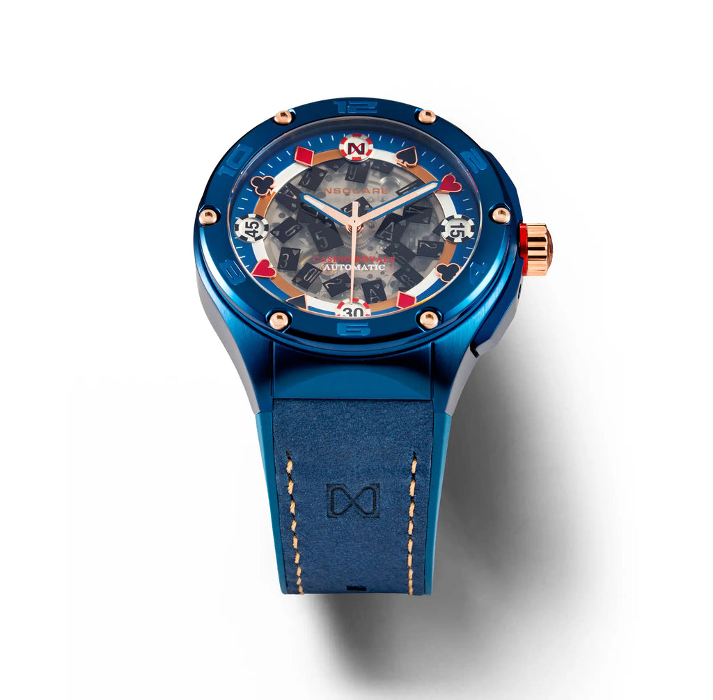 NSQUARE Casino Royale Automatic N40.4 Blue/RG LIMITED EDITION|NSQUARE皇家賭場系列 自動表N40.4 藍色/玫瑰金限量版