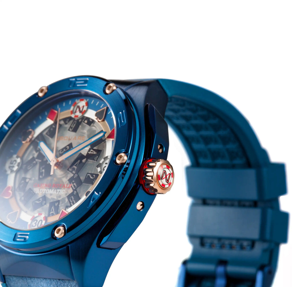 NSQUARE Casino Royale Automatic N40.4 Blue/RG LIMITED EDITION|NSQUARE皇家賭場系列 自動表N40.4 藍色/玫瑰金限量版