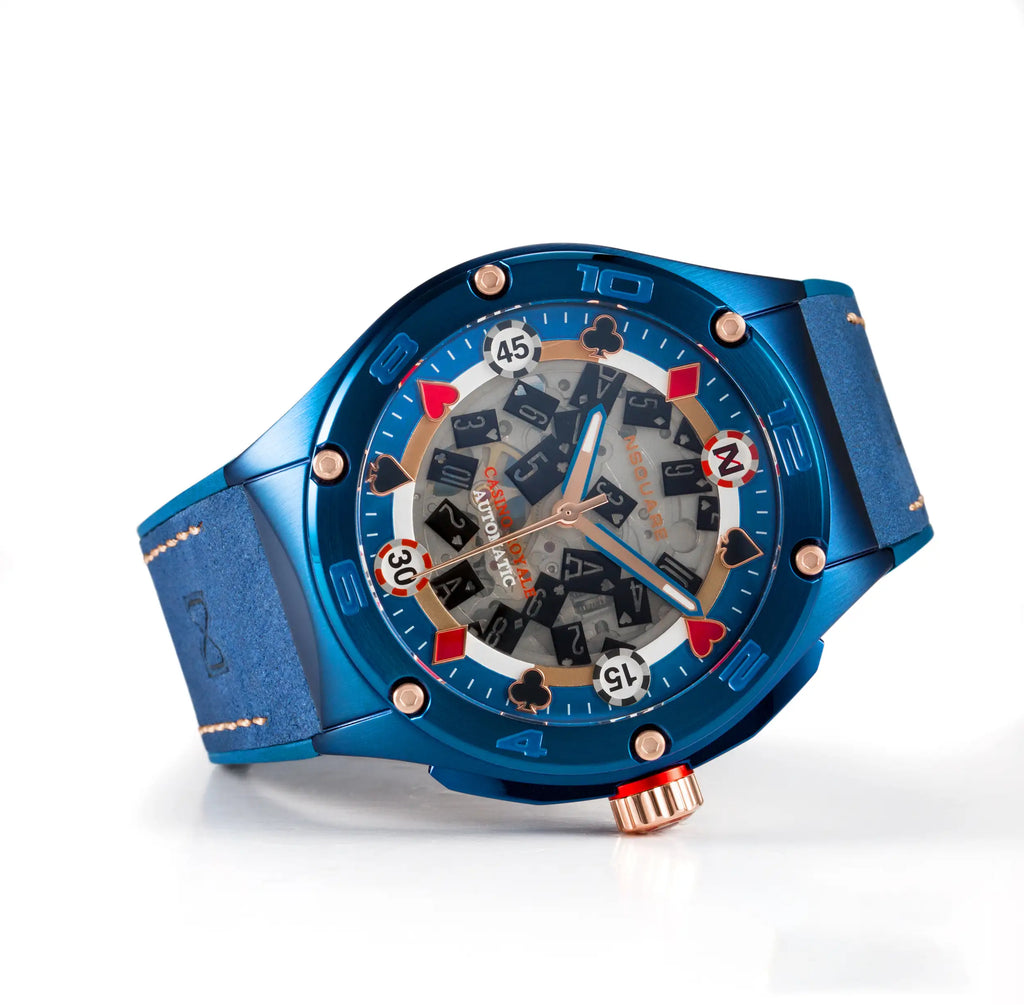 NSQUARE Casino Royale Automatic N40.4 Blue/RG LIMITED EDITION|NSQUARE皇家賭場系列 自動表N40.4 藍色/玫瑰金限量版