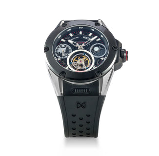 NSQUARE DYNAMIC RACE TOURBILLON WATCH 46MM N33.1 STEEL/CERMAIC BLACK LIMITED EDITION|NSQUARE DYNAMIC RACE陀飛輪46毫米 N33.1 鋼/黑陶瓷 限量版