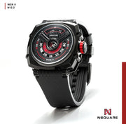 NSquare NICK II AUTOMATIC WATCH 45MM N12.2 Black/Red |NSquare NICK II自動錶 45毫米 N12.2 黑色/紅色