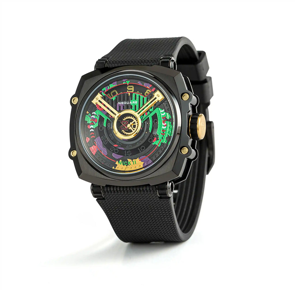 NSquare NICK II Automatic Watch 45mm N12.3 Black/Gold|NSquare NICK II自動錶 45毫米 N12.3 黑/金
