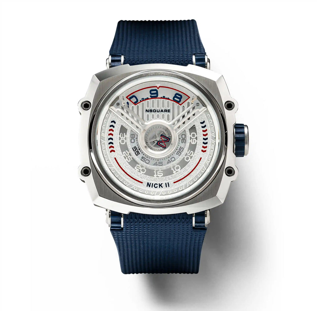NSQUARE NICK II AUTOMATIC WATCH 45MM N12.5 BLUE/STEEL |NSQUARE NICK II自動腕錶 45毫米 N12.5 藍色/鋼色