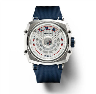 NSQUARE NICK II AUTOMATIC WATCH 45MM N12.5 BLUE/STEEL |NSQUARE NICK II自動腕錶 45毫米 N12.5 藍色/鋼色