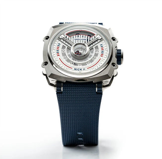 NSQUARE NICK II AUTOMATIC WATCH 45MM N12.5 BLUE/STEEL |NSQUARE NICK II自動腕錶 45毫米 N12.5 藍色/鋼色