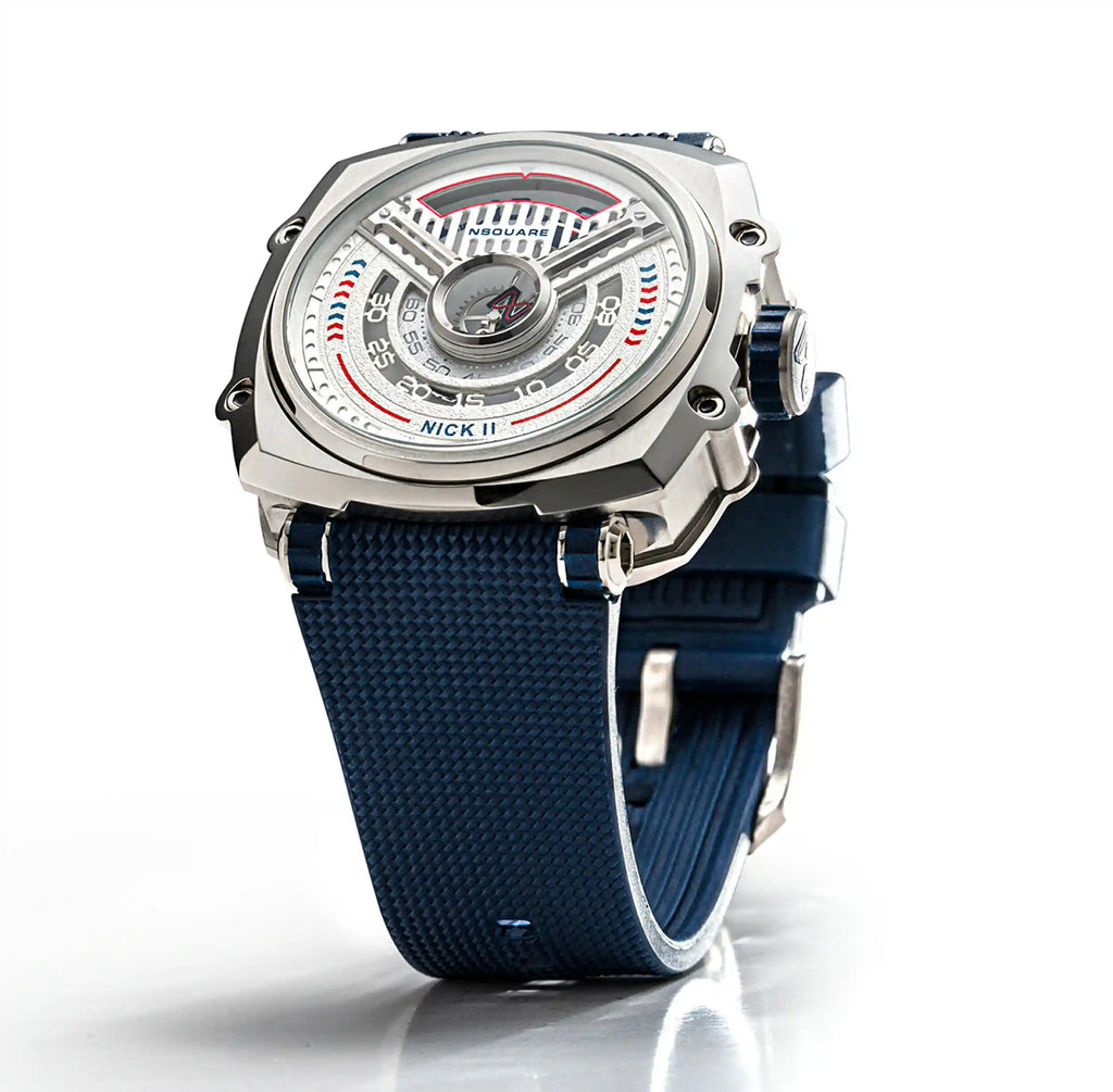 NSQUARE NICK II AUTOMATIC WATCH 45MM N12.5 BLUE/STEEL |NSQUARE NICK II自動腕錶 45毫米 N12.5 藍色/鋼色