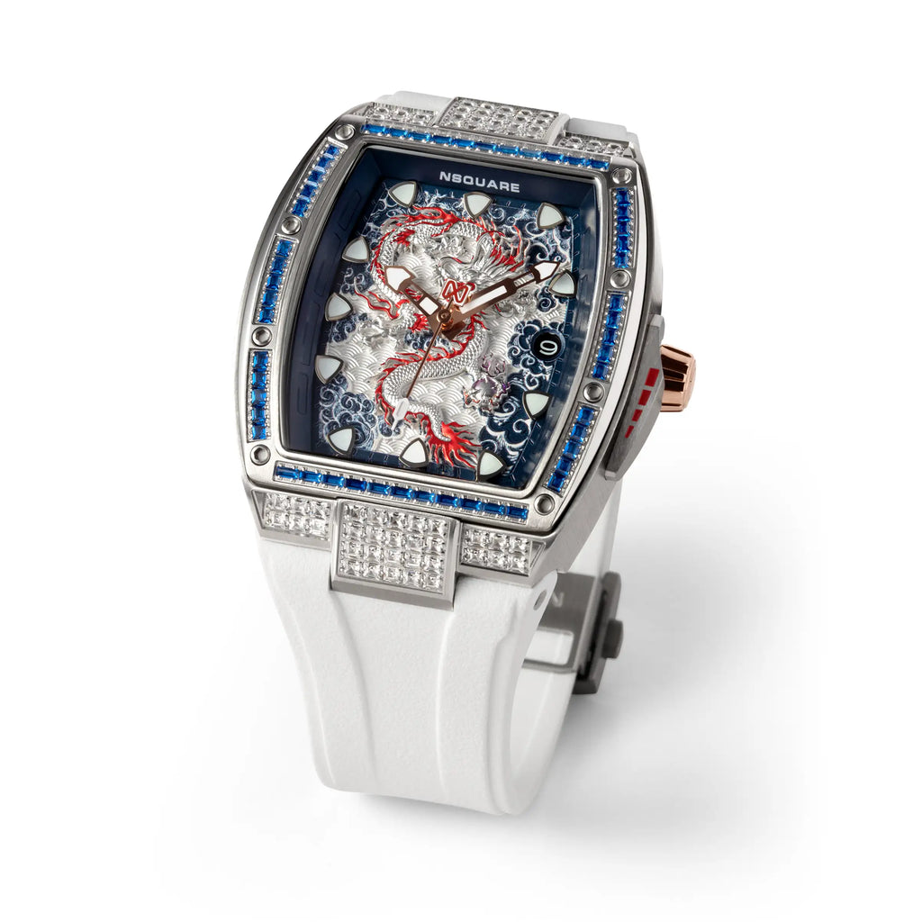 龍系列 自動上鍊 N57.5 不鏽鋼/白色