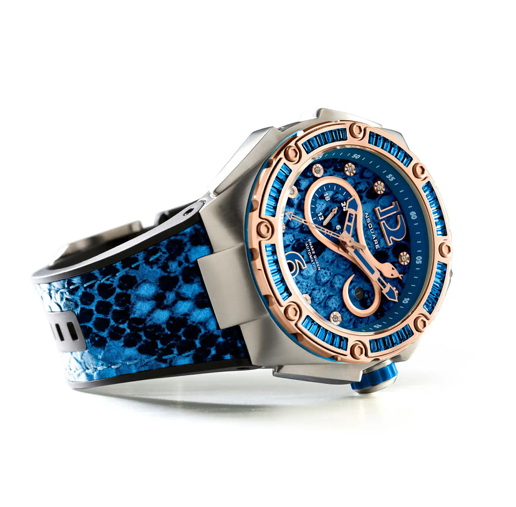 NSQUARE SnakeQueen Automatic Watch-46mm  N11.4 Gamma Blue|NSQUARE 蛇后系列 自動錶-46毫米  N11.4 伽馬藍色