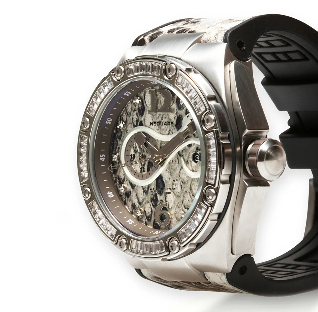 SnakeQueen Automatic Watch-46mm  N11.2 White