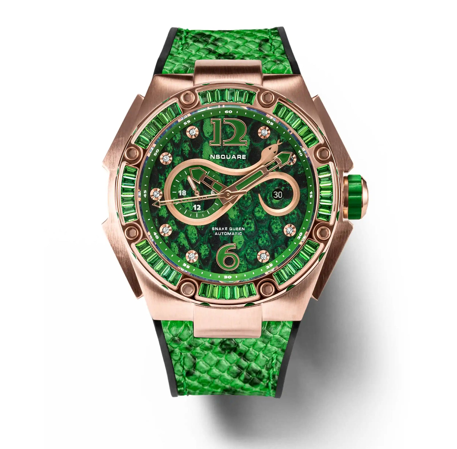 NSquare SnakeQueen Automatic Watch 46mm N11.3 SPRING GREEN|NSquare蛇后系列 自動錶-46毫米  N11.3 春天綠色