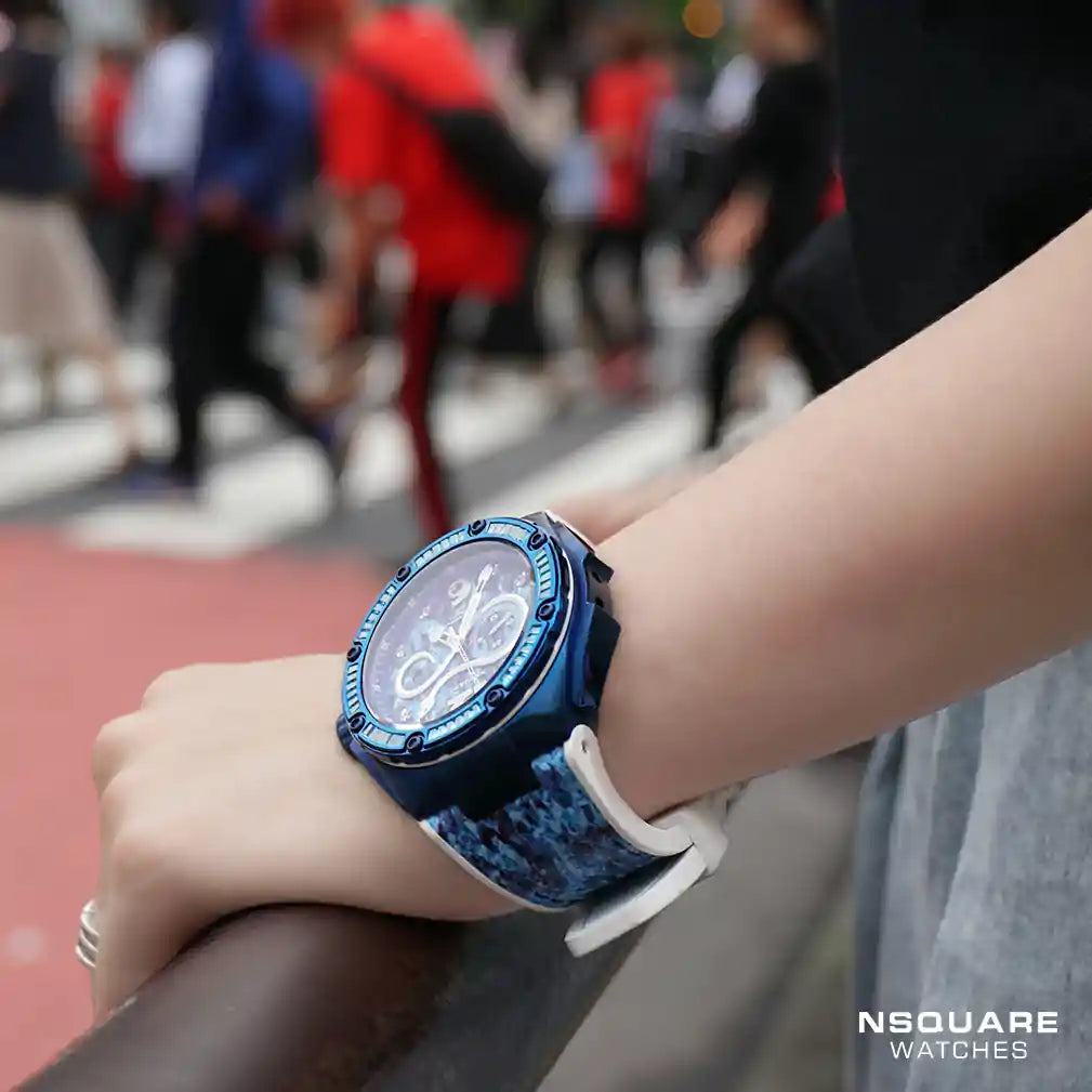NSQUARE SnakeQueen Automatic Watch-46mm  N11.9 Hyper Blue | NSQUARE 蛇后系列 自動錶-46毫米  N11.9超艷藍