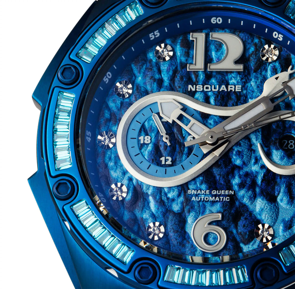 NSQUARE SnakeQueen Automatic Watch-46mm  N11.9 Hyper Blue | NSQUARE 蛇后系列 自動錶-46毫米  N11.9超艷藍