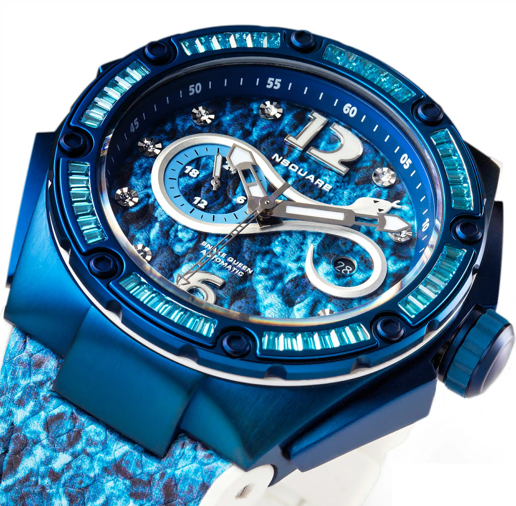 NSQUARE SnakeQueen Automatic Watch-46mm  N11.9 Hyper Blue | NSQUARE 蛇后系列 自動錶-46毫米  N11.9超艷藍