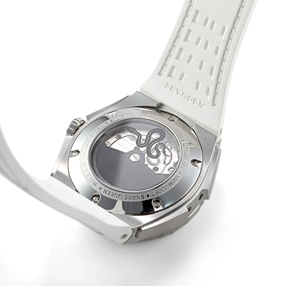 NSquare SnakeQueen39mm Automatic Watch - N48.3 RG/White|NSquare蛇后39毫米系列 自動錶. N48.3玫瑰金色/白色