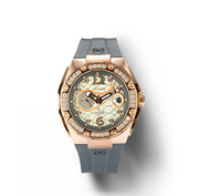 NSQUARE SnakeQueen39mm Automatic Watch- N48.2 RG/Gray|NSQUARE 蛇后39毫米系列 自動錶. N48.2玫瑰金色/冷灰色