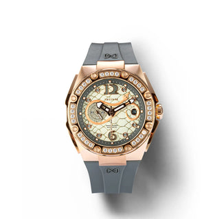 NSQUARE SnakeQueen39mm Automatic Watch- N48.2 RG/Gray|NSQUARE蛇後39毫米系列自動表。 N48.2玫瑰金色/冷灰色