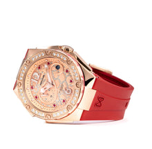 Load image into Gallery viewer, NSquare SnakeQueen39mm Automatic Watch N48.6 RG/Night Maroon Red|NSquare蛇后39毫米系列 自動錶 N48.6 玫瑰金色/夜栗紅色