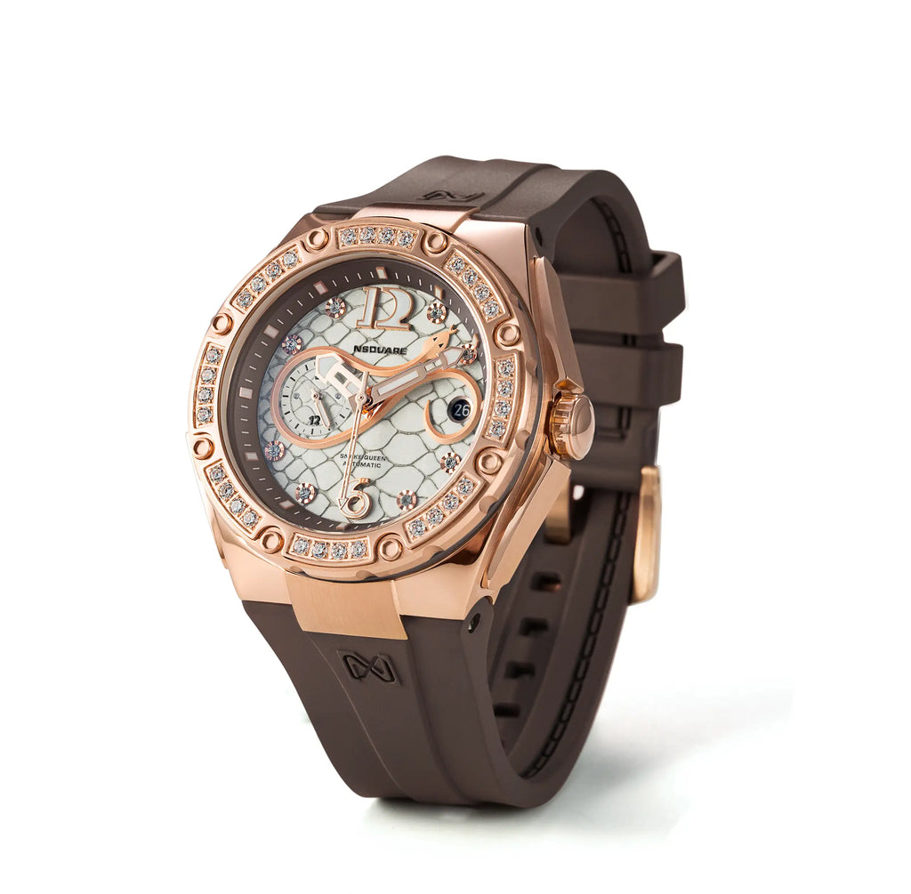 NSquare SnakeQueen 39mm Automatic Watch N48.8 Chocolate|NSquare 蛇后39毫米系列 自動錶 N48.8 巧克力色
