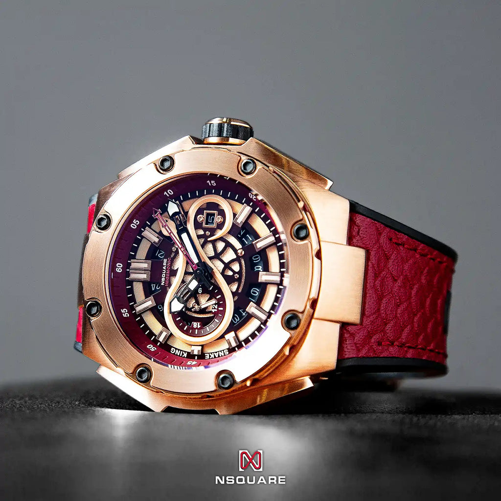SnakeKing Automatic N10.1 RG/Night Maroon|蛇皇系列 N10.1 玫瑰金/夜栗紅色