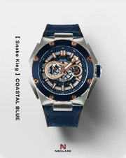 NSquare SnakeKing Automatic Watch 46mm N10.4 RG/Steel/Coastal Blue|NSquare蛇皇系列 自動錶-46毫米  N10.4 海岸藍色