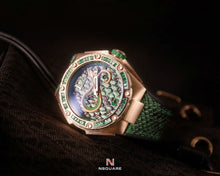 將圖片載入圖庫檢視器 NSquare SnakeQueen Automatic Watch 46mm N11.3 SPRING GREEN|NSquare蛇後系列 自動表-46毫米 N11.3 春天綠