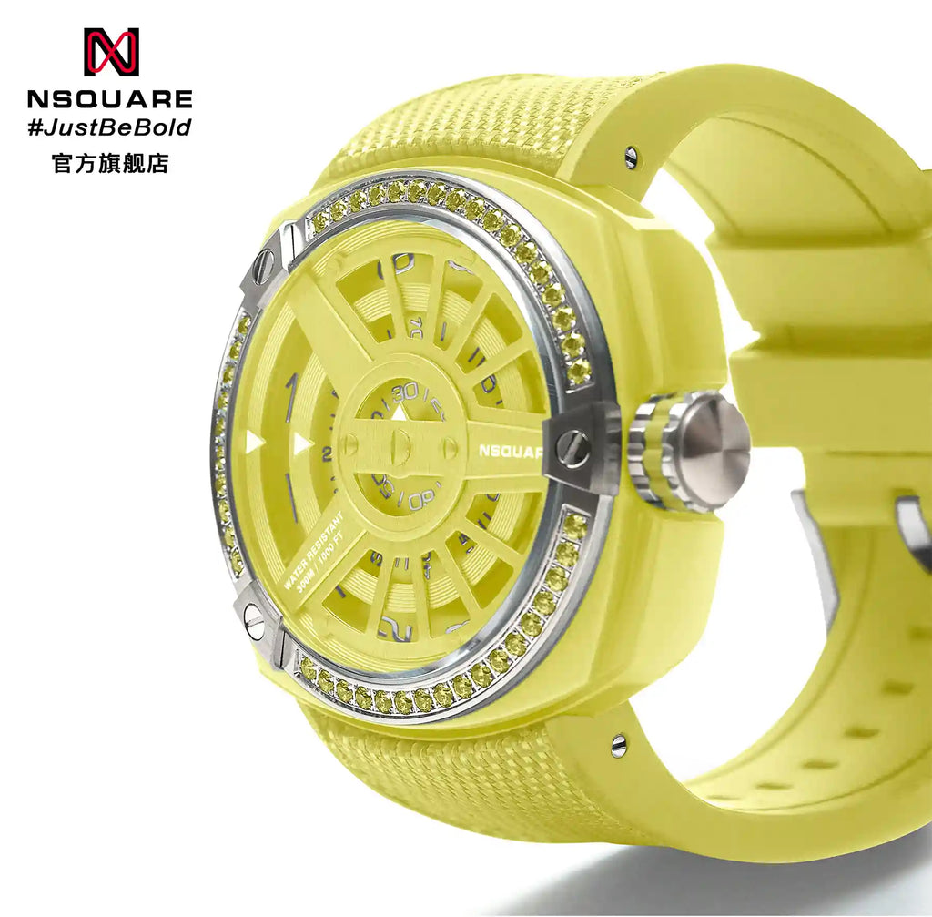 NSQUARE Sweetie Quartz Watch -51mm N19.13 Big Yellow|NSQUARE 甜美系列 石英表-51毫米 N19.13 大黃