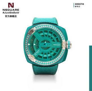 NSQUARE Sweetie Quartz Watch -51mm N19.2 Clear Jade|NSQUARE 甜美系列 石英錶-51毫米 N19.2 翡翠綠色