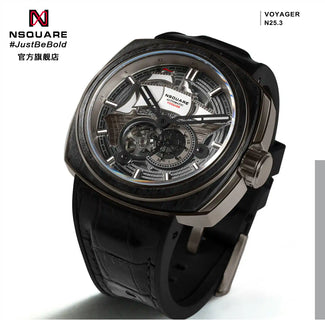 NSQUARE VOYAGER Automatic Watch -51mm N25.3 Gun/Black|NSQUARE 旅行者 自動表-51毫米 N25.3 槍色/黑色