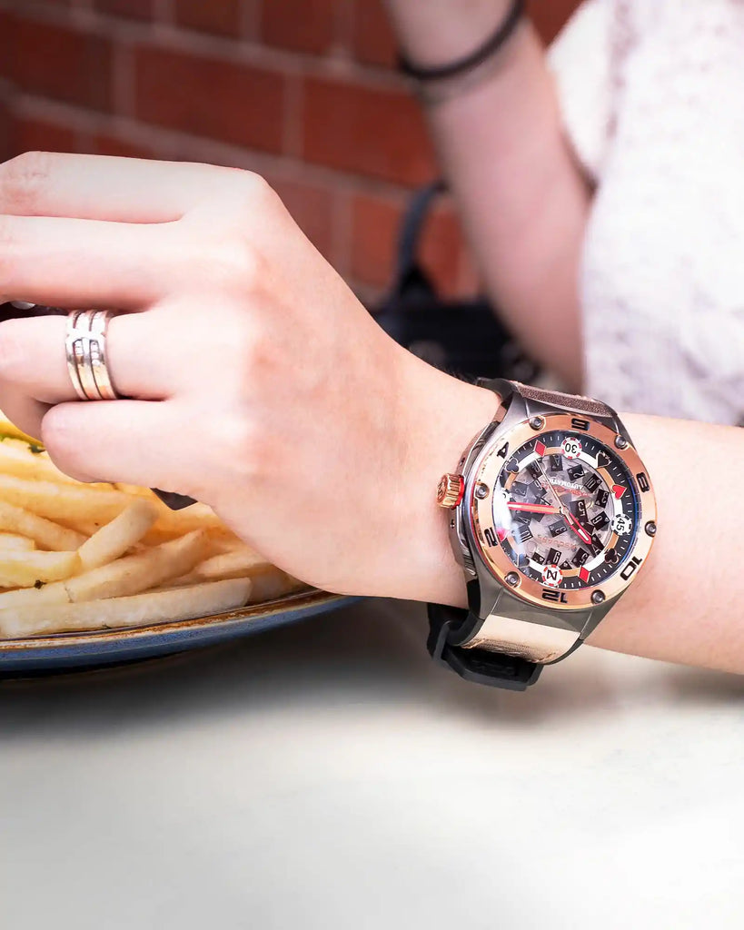 NSQUARE Casino Royale Automatic N40.2 Gun Metal/RG LIMITED EDITION|NSQUARE皇家賭場系列 自動表N40.2 槍色/玫瑰金限量版