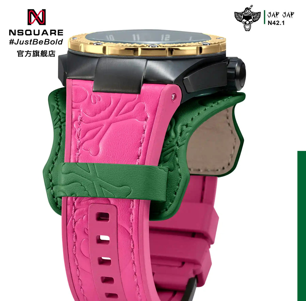 NSQUARE JAPJAP AUTOMATIC WATCH - 46MM N42.1 Violent Gold / Black|NSQUARE JAPJAP系列 自動表-46毫米 N42.1 狂暴金色限量版
