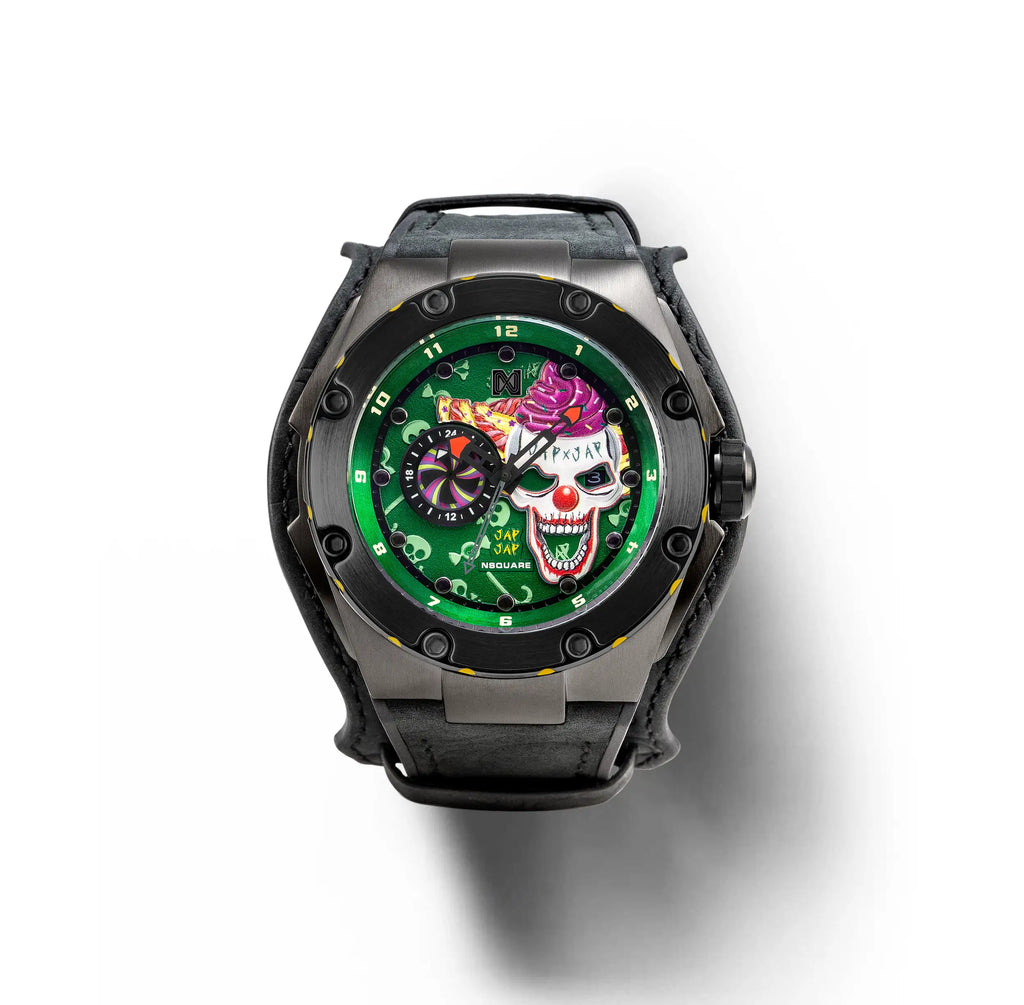 NSQUARE JAPJAP AUTOMATIC WATCH - 46MM N42.2 Violent green|NSQUARE JAPJAP系列 自動錶-46毫米 N42.2 狂暴綠色 限量版